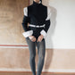 Scaldabraccia in lana merino extra fine con fasce lunghe