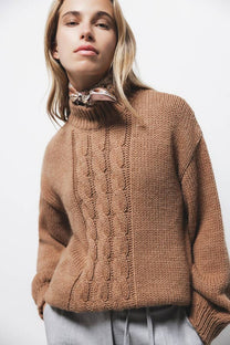 Maglione a maglia strutturata
