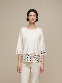Maglia donna morbida con paillettes