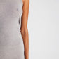Vestito sottoveste Anis in lana grigio chiaro mélange