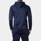 Giacca tuta uomo con cappuccio e zip blu navy