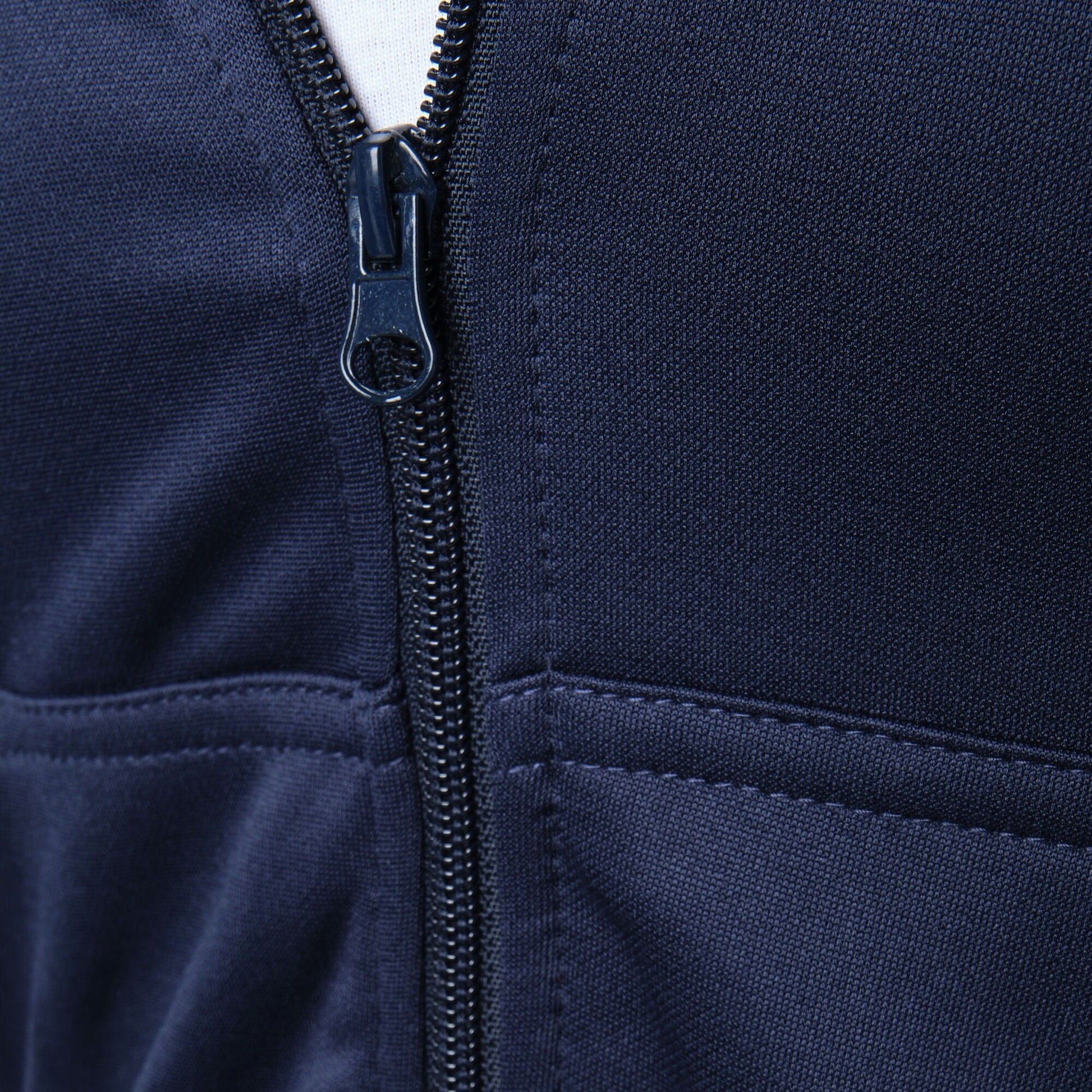 Giacca tuta uomo con cappuccio e zip blu navy