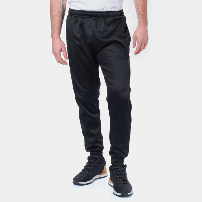 Pantaloni jogging uomo neri in poliestere
