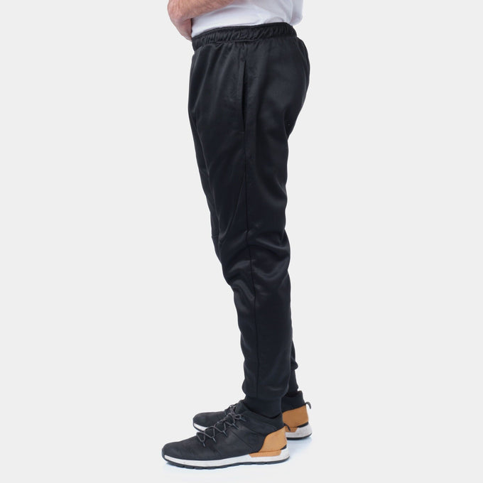 Pantaloni jogging uomo neri in poliestere