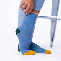 Calzini Square Jeans in cotone pettinato a pois