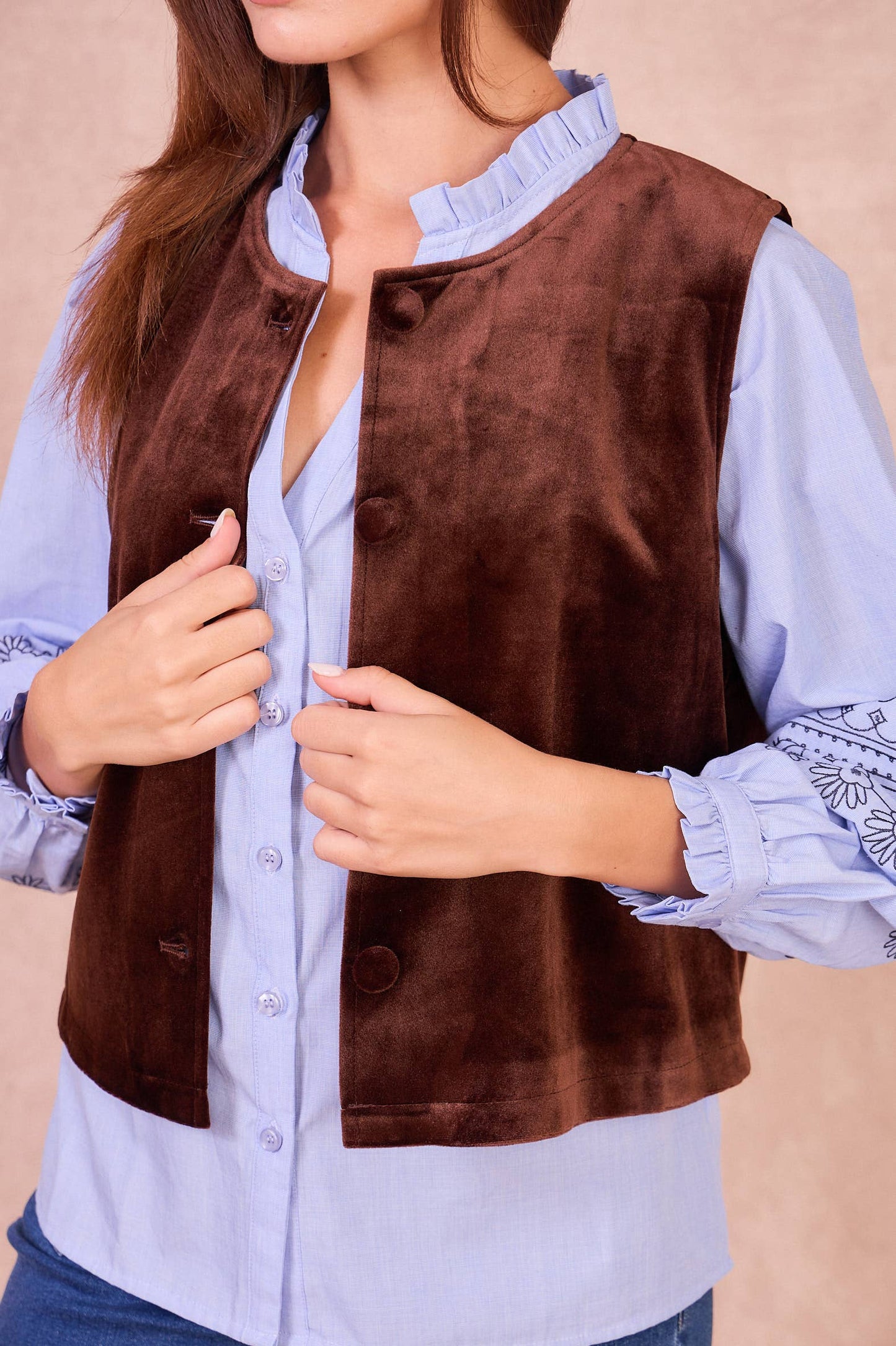 Gilet in velluto Gypsy