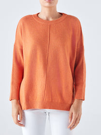 Maglione in maglia morbida con scollo tondo Nervo