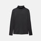 Maglione a maglia rasata con collo alto