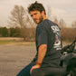 T-shirt oversize in cotone biologico con stampa Strike