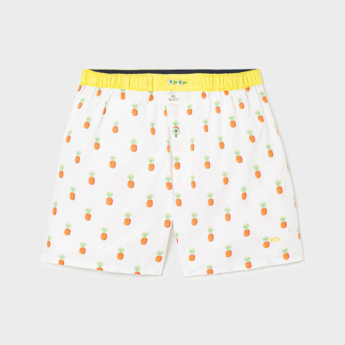 Boxer in cotone biologico con stampa ananas