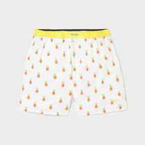 Boxer in cotone biologico con stampa ananas