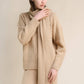 Sciarpa a coste in misto cashmere