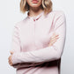 Maglione in maglia rasata con fiocco e scollo a V