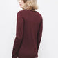 Cardigan in maglia rasata con scollo a V