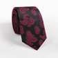 Cravatta fantasia paisley rosa