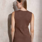 Gilet in maglia con bottoni dorati