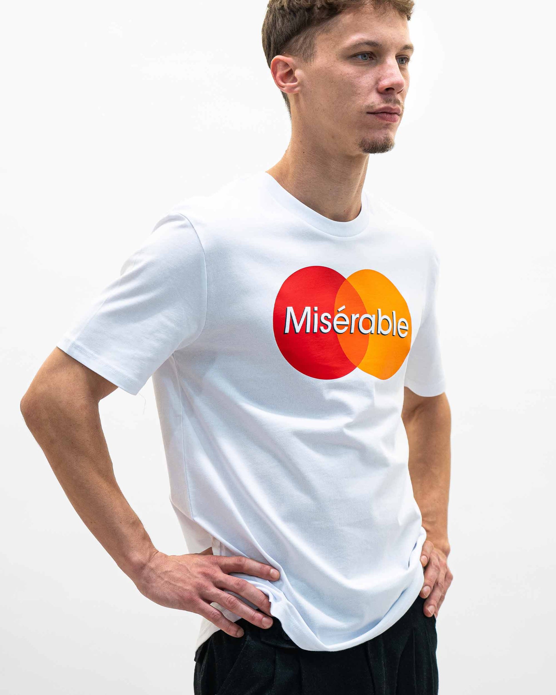 T-shirt Misérable in cotone bio con stampa logo