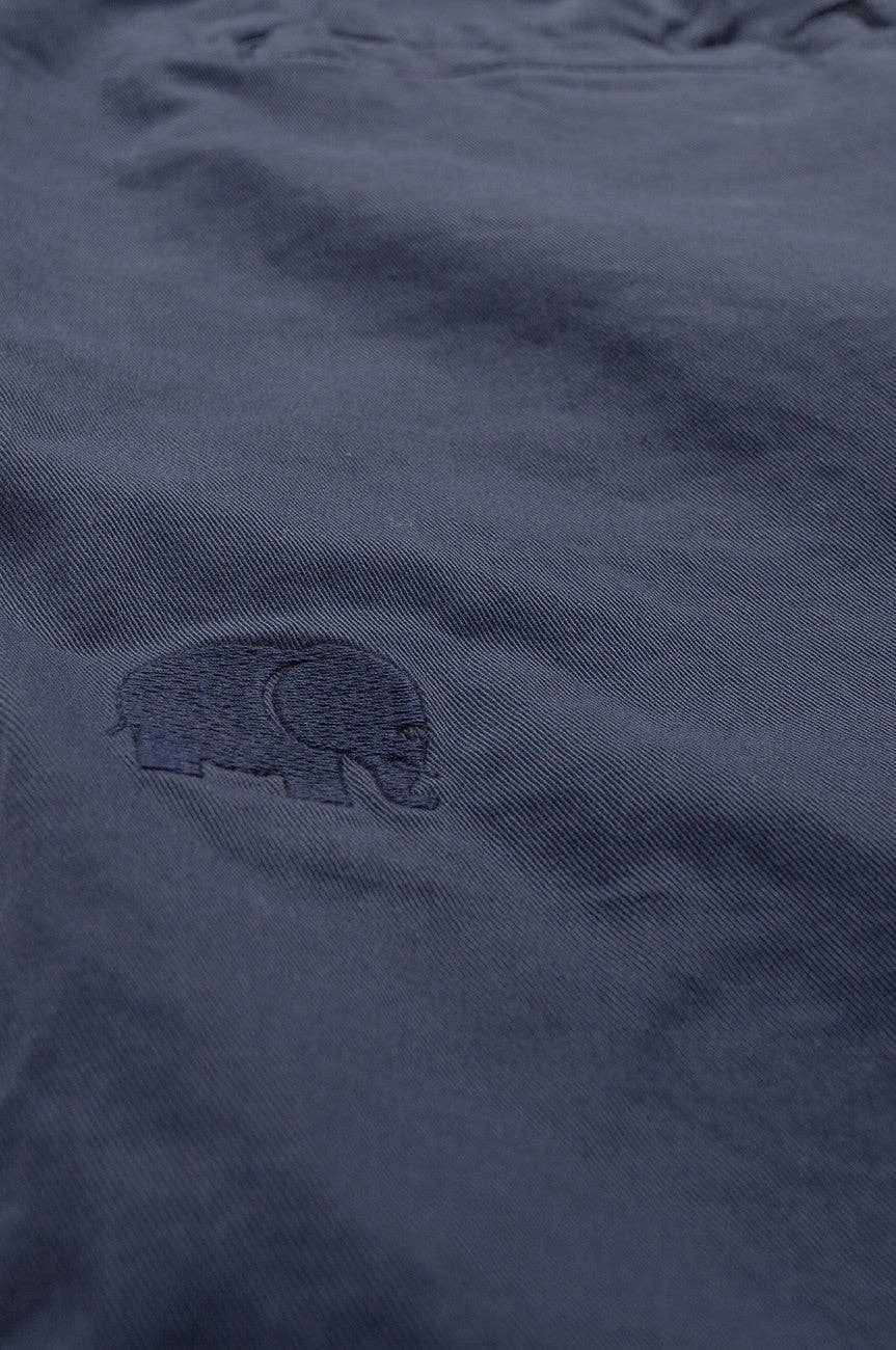 Pantaloncini da arrampicata in cotone ecologico blu navy