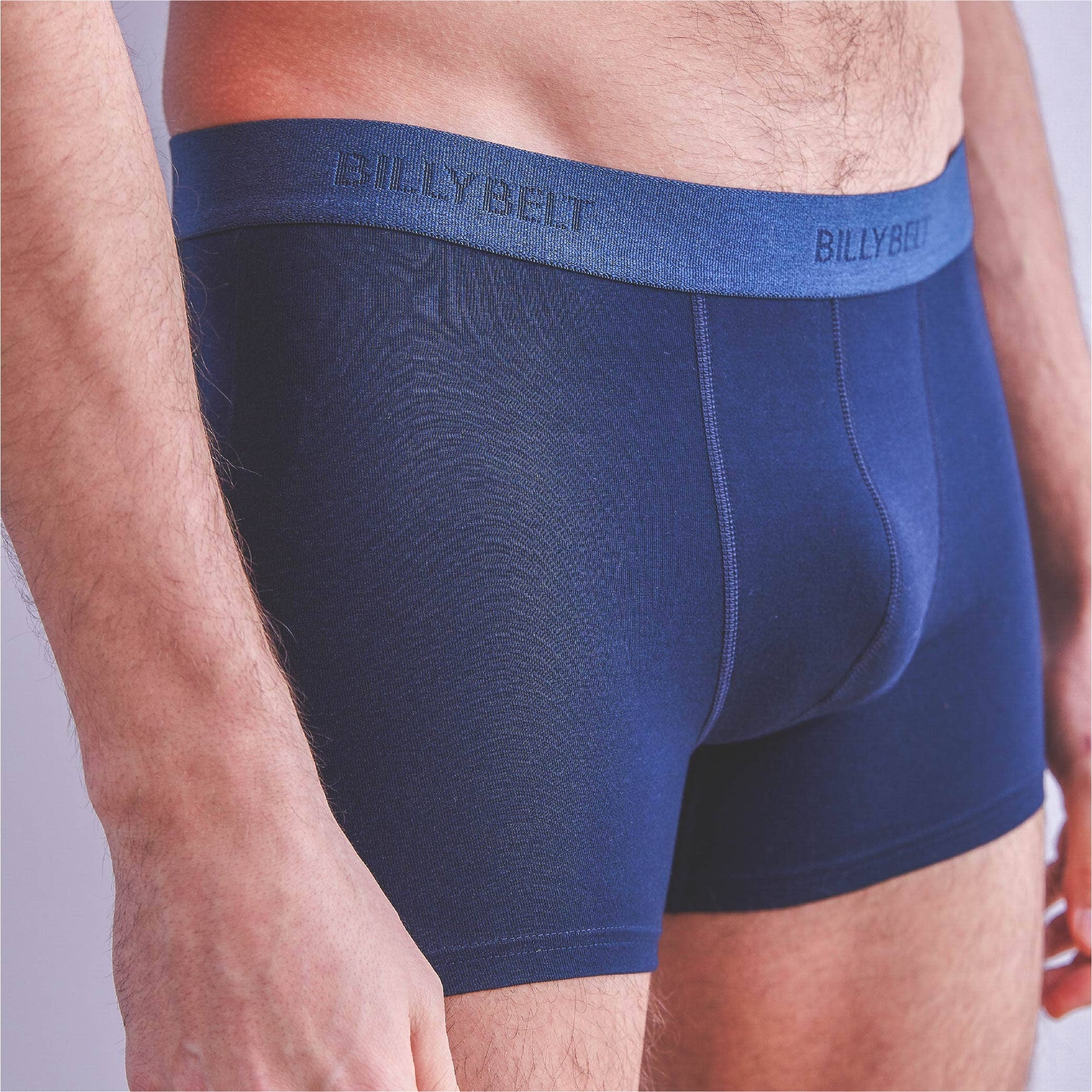 Boxer in cotone biologico blu marino