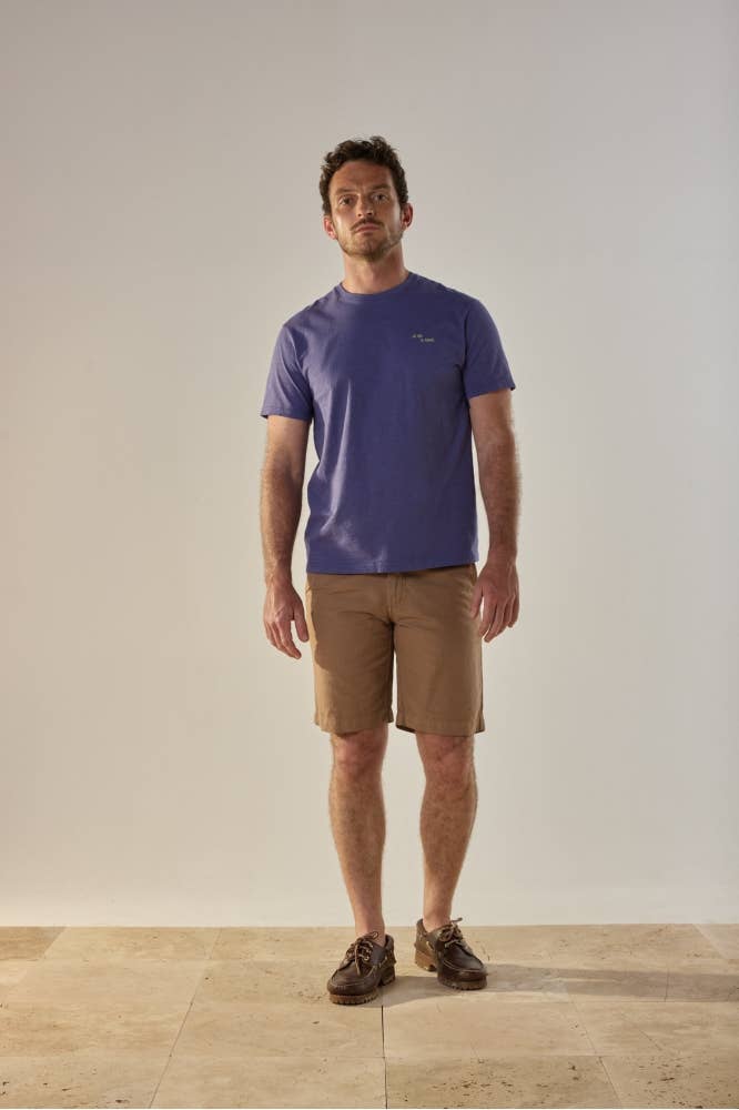 T-shirt Feel Good in cotone blu cobalto