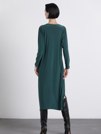 Abito midi Malha con scollo a V