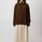Maglione girocollo in maglia a trecce