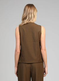 Gilet sartoriale Zola color militare