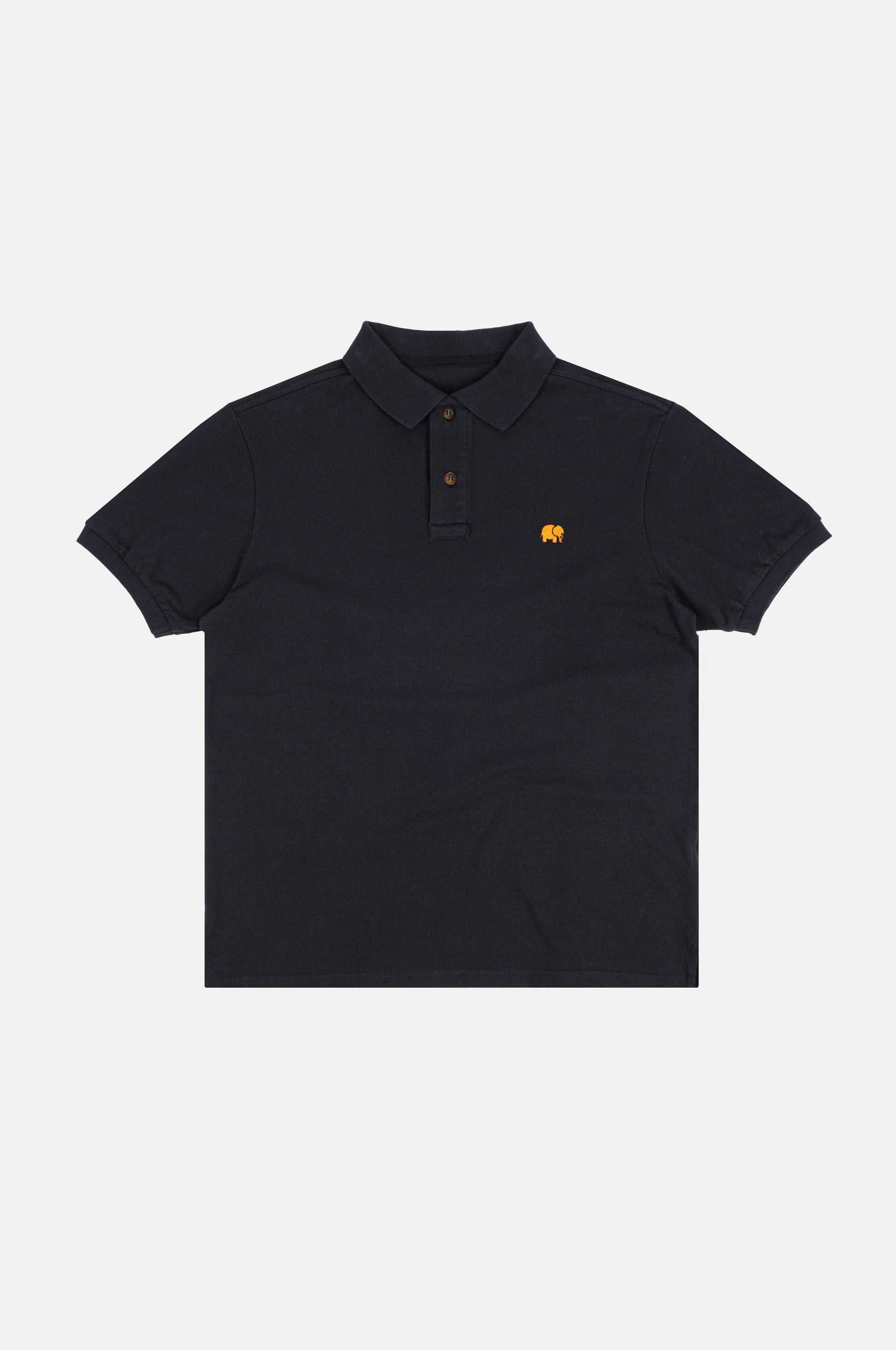 Polo Essential in Cotone Biologico Blu