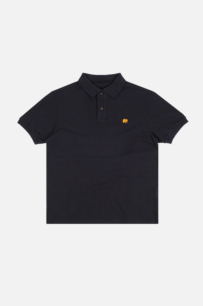 Polo Essential in Cotone Biologico Blu
