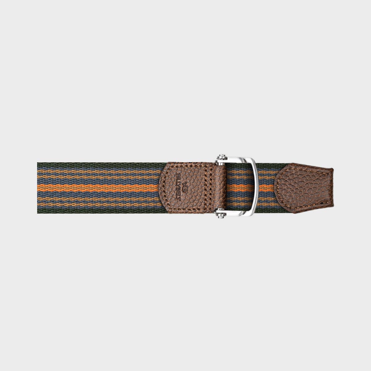 Cintura elastica multicolor con fibbia in metallo