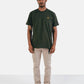 T-shirt essenziale in cotone biologico verde Kombu