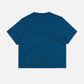T-shirt essenziale donna in cotone biologico blu classico