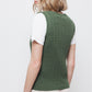 Gilet in maglia strutturata con scollo a V