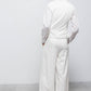 Pantaloni a gamba larga con zip laterale