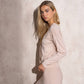Set in maglia fine con cardigan e gonna ricamata