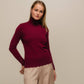Maglione dolcevita da donna in maglia morbida