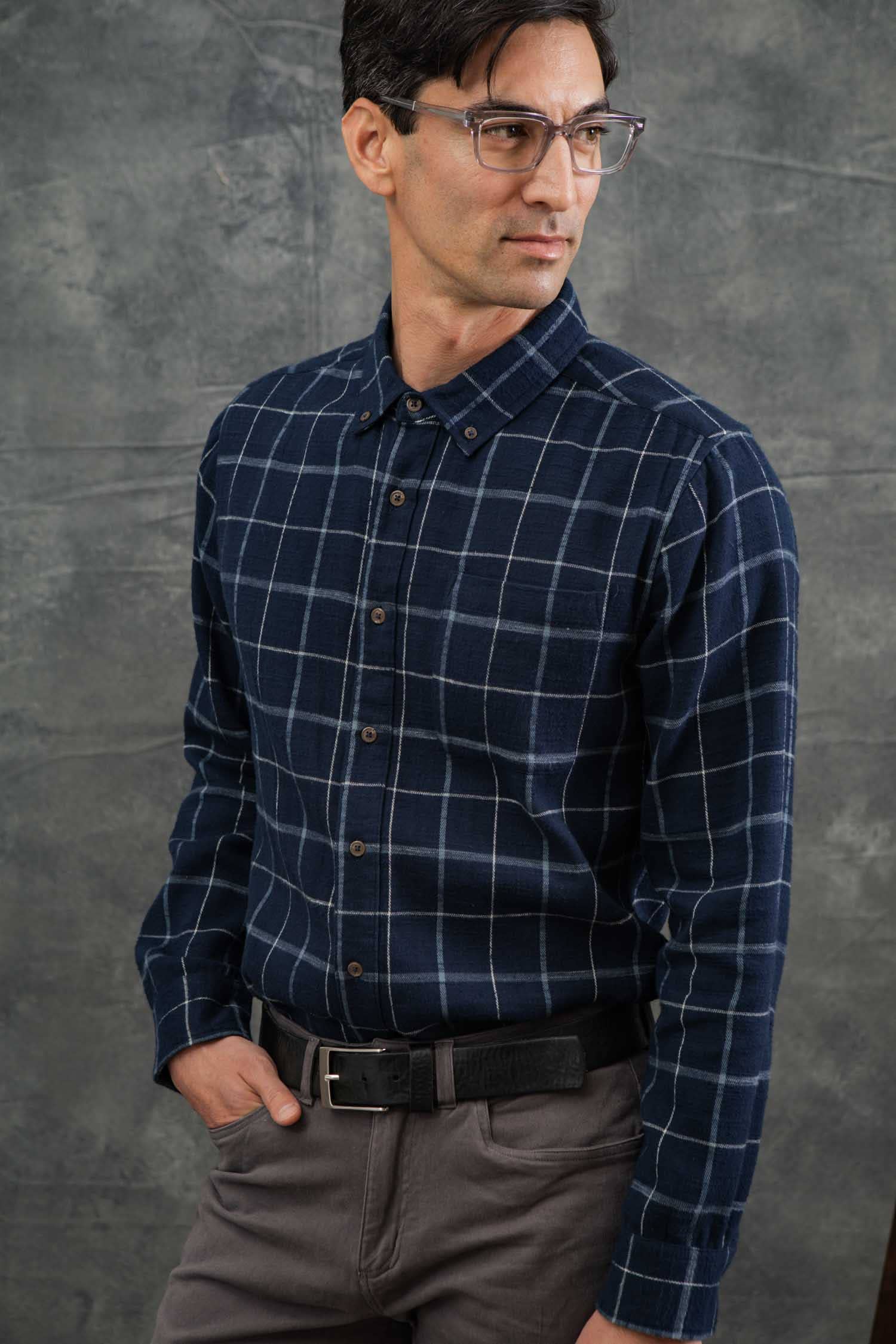 Camicia slim a quadri Sutton Moonrise