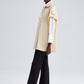 Gilet trench doppiopetto color pietra