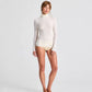 Maglia dolcevita Anna in lana bianco sporco