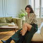 Gonna midi JALIA in Tencel verde
