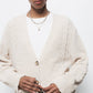 Cardigan in maglia con scollo a V