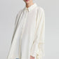 Camicia oversize con nastro