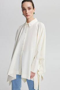 Camicia oversize con nastro