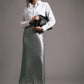 Gonna tubino midi in paillettes a vita media