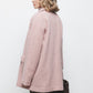 Cappotto doppiopetto semplice rosa
