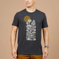 T-shirt Uomo Mycology Nera con Stampa Funghi