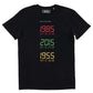 T-shirt Back to the Future con date iconiche