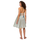 Vestito estivo corto boho in cotone con stampa