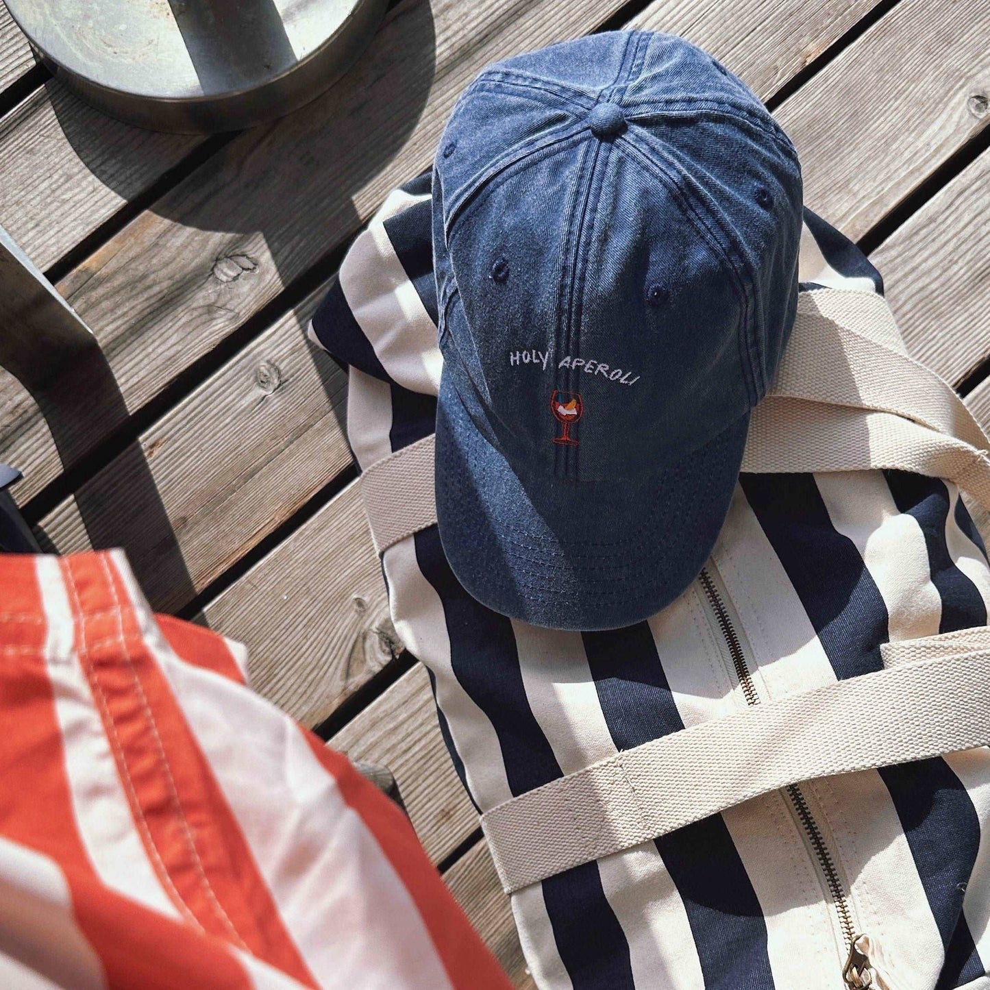 Cappellino vintage Holy Aperoli ricamato
