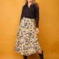 Camicia Rocio nera in cotone con pieghe
